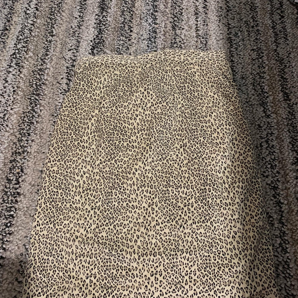 Cheetah print skirt